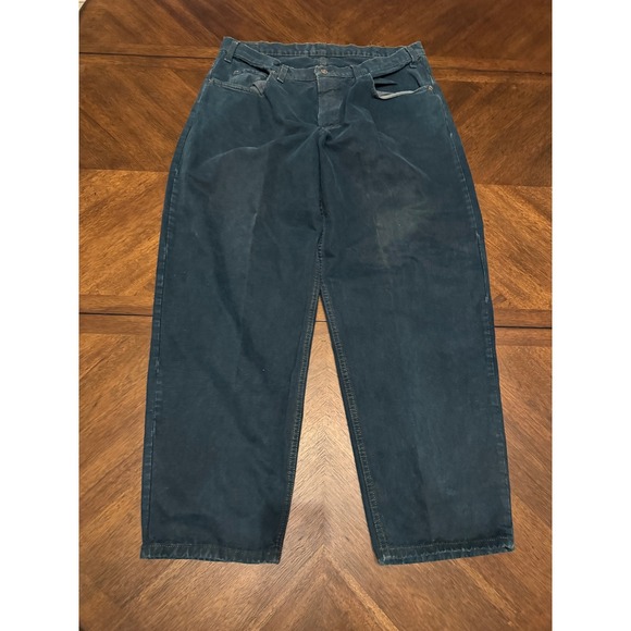 GAP Other - Vintage Gap Denim Baggy Fit Jeans Mens 38x30 Teal Blue Made in USA 90s Wide Leg